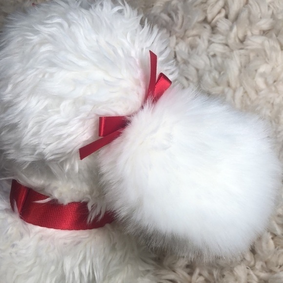 2021 FAO SCHWARTZ | MACY’S FAO Schwartz White Dog + Red Collar & Ear Bows 2021 - Picture 8 of 9